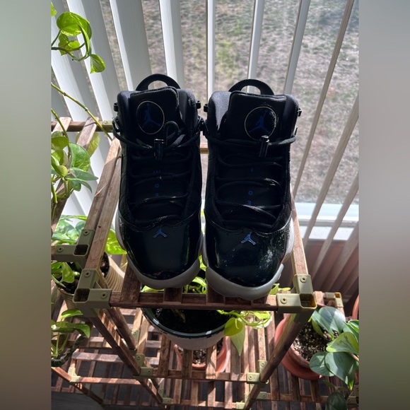 Jordan 6 Rings Black/Hyper-Royal-White (Space Jam) - Picture 2 of 7